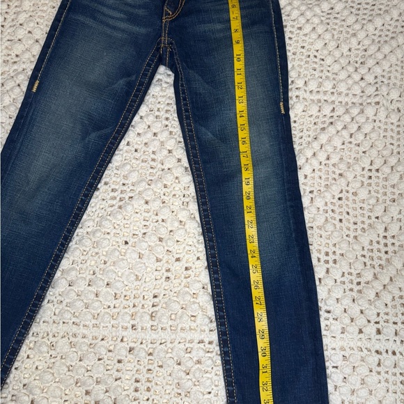 True Religion Julie Womens Size 27 Blue Straight Leg Jeans - Picture 4 of 11